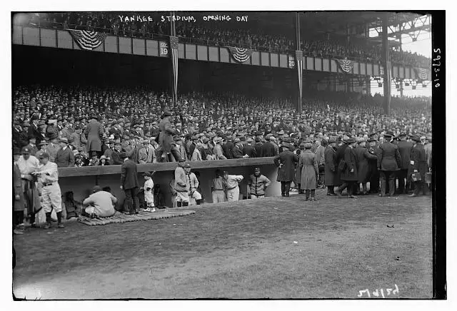The opening day of the original Yankee Stadium on April 18, 1923